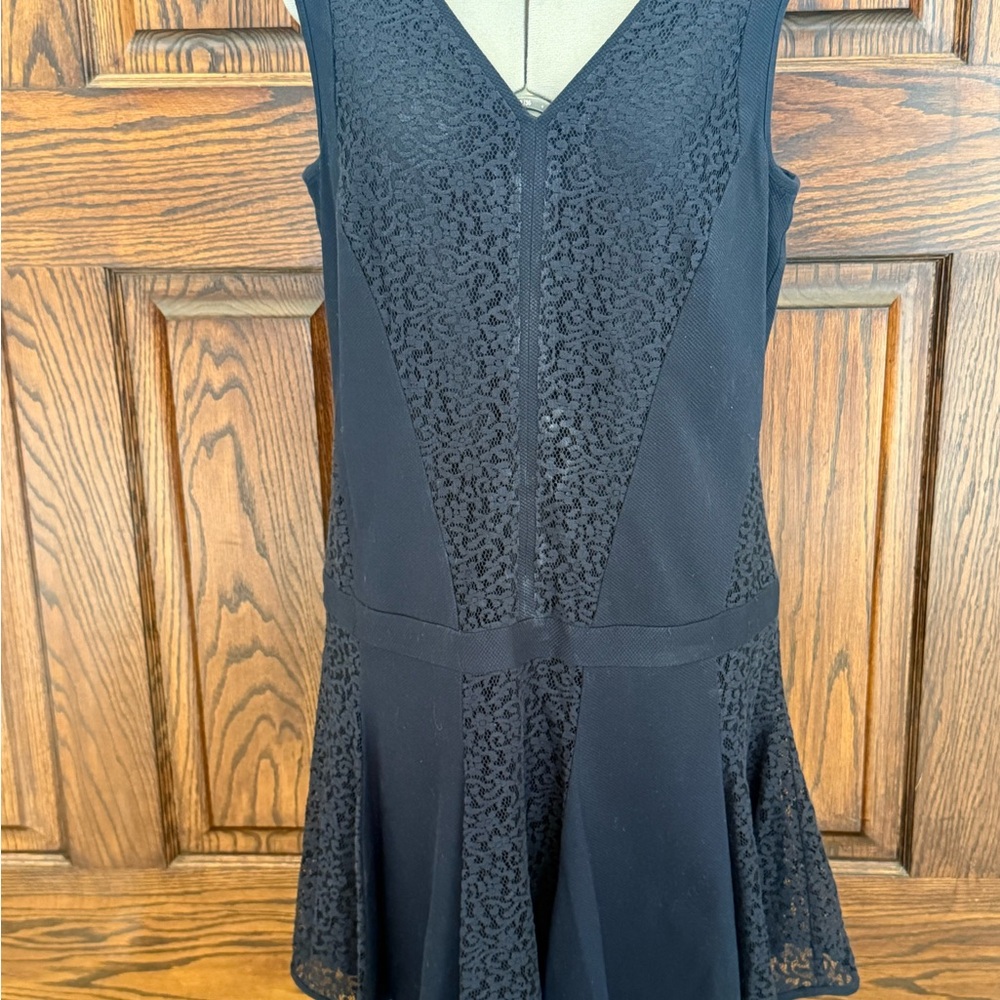 Elegant Blue Lace Dress